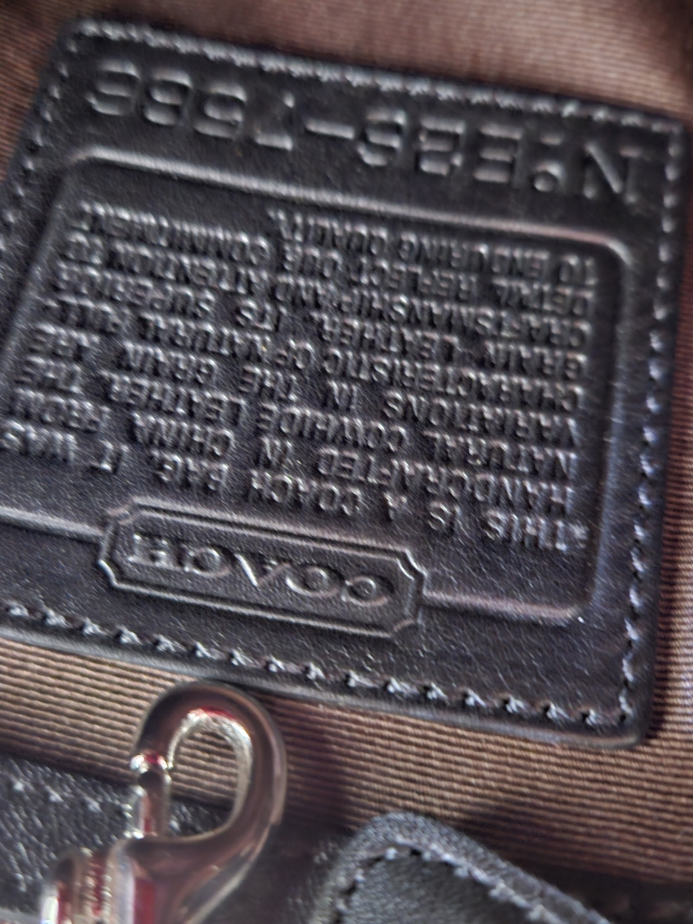 Coach Black Leather Tote Bag - Picture 7 of 9